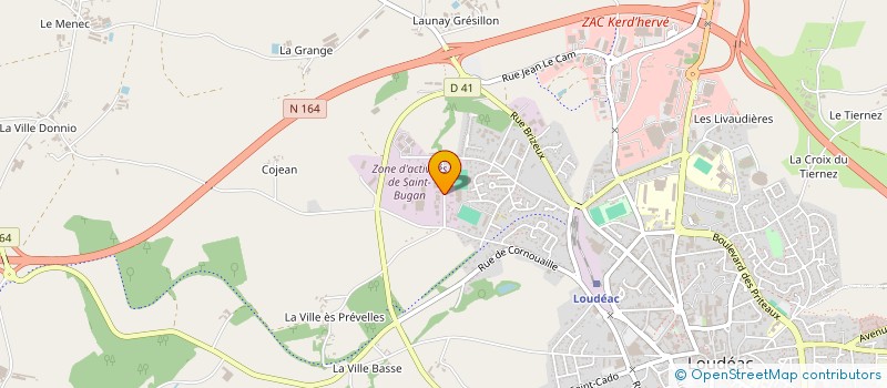 localisation de l'entreprise FOULIMMO à LOUDEAC