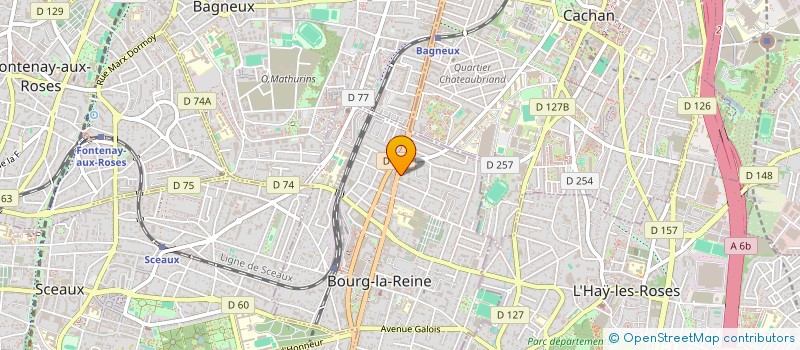localisation de l'entreprise FOULO FRERES WANG à BOURG-LA-REINE