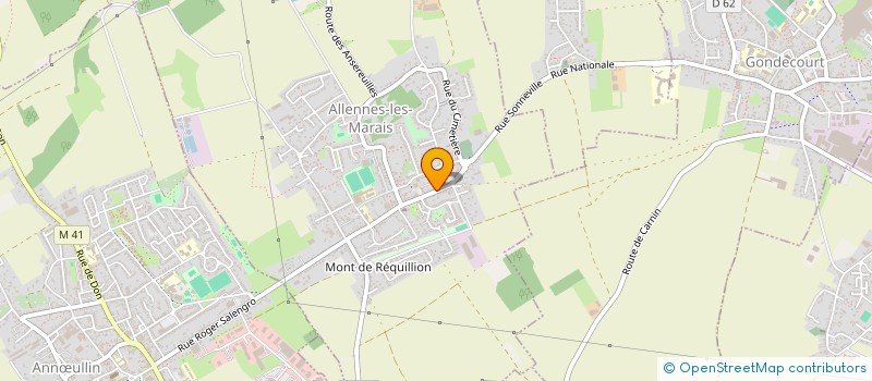 localisation de l'entreprise FOULON MEUBLES à ALLENNES-LES-MARAIS