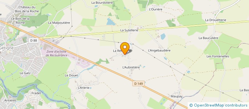 localisation de l'entreprise FOULONNEAU à GETIGNE