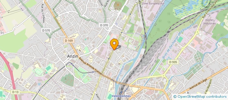 localisation de l'entreprise FOULONVAL à VALENCIENNES