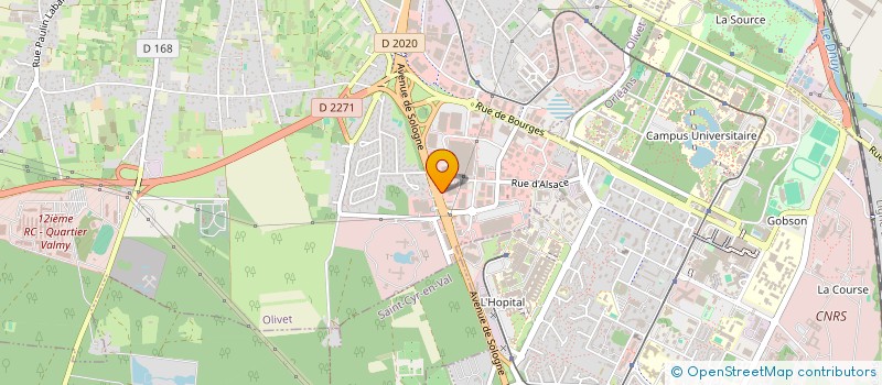 localisation de l'entreprise FOULQUET EURL à OLIVET