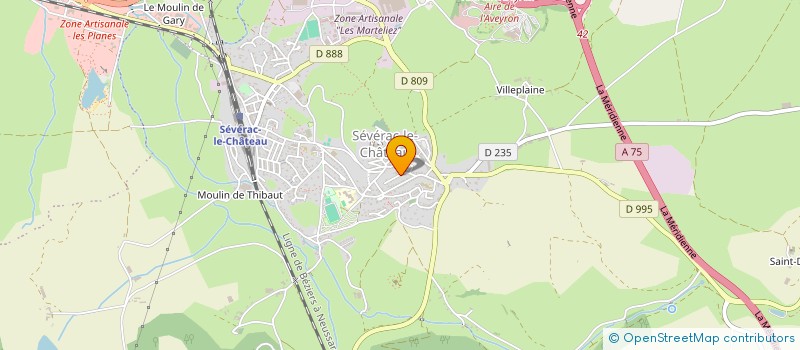 localisation de l'entreprise FOULQUIER LAURENT  SEVERAC D'AVEYRON