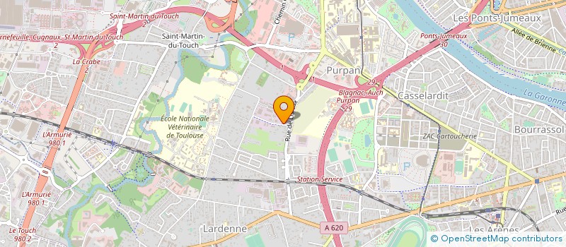 localisation de l'entreprise FOULQUIER TRAVAUX SERVICES à TOULOUSE