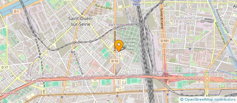 localisation de l'entreprise FOUNESS à SAINT-OUEN-SUR-SEINE