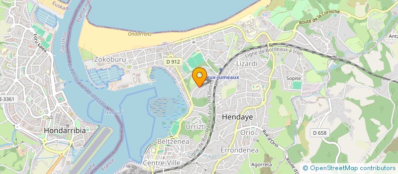 localisation de l'entreprise FOUPI  HENDAYE