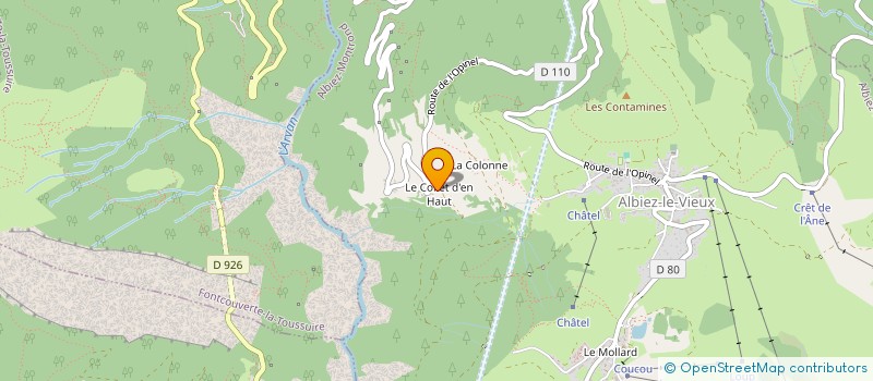 localisation de l'entreprise FOUPY  ALBIEZ-MONTROND