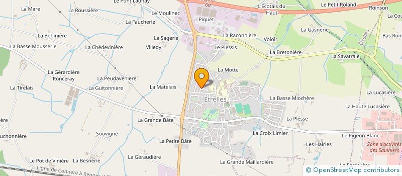 localisation de l'entreprise FOUQUENET  BRIELLES