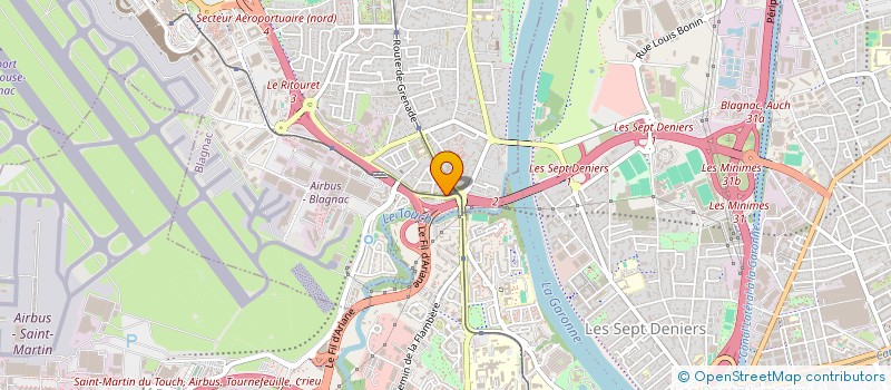 localisation de l'entreprise FOUQUERAY  BLAGNAC