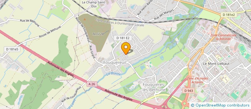 localisation de l'entreprise FOUQUEREUIL PETANQUE (FP)  FOUQUEREUIL