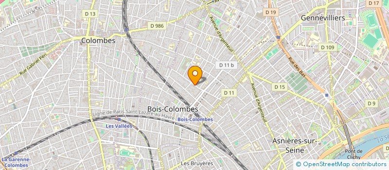 localisation de l'entreprise FOUQUET- COMBES à BOIS-COLOMBES