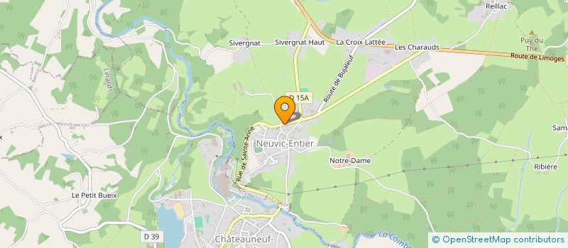 localisation de l'entreprise FOUQUET'S COIFFURE  NEUVIC-ENTIER