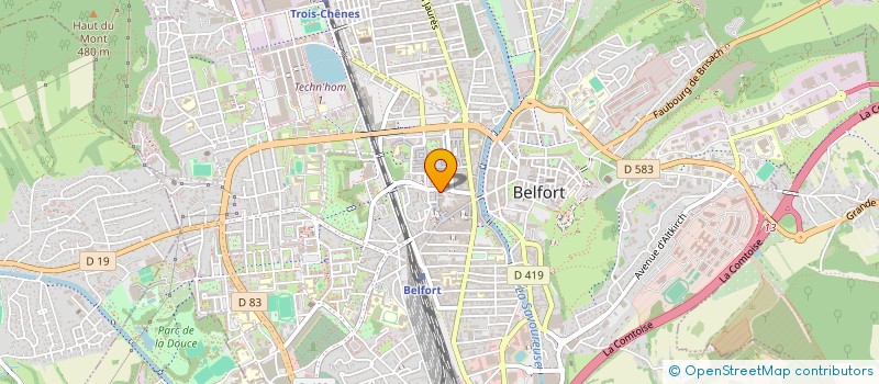 localisation de l'entreprise FOUR BAGGER  BESANCON