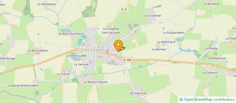 localisation de l'entreprise FOUR BLOC à LES TOUCHES