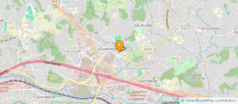 localisation de l'entreprise FOUR DUCKS - 22 22 à MARSEILLE 11EME