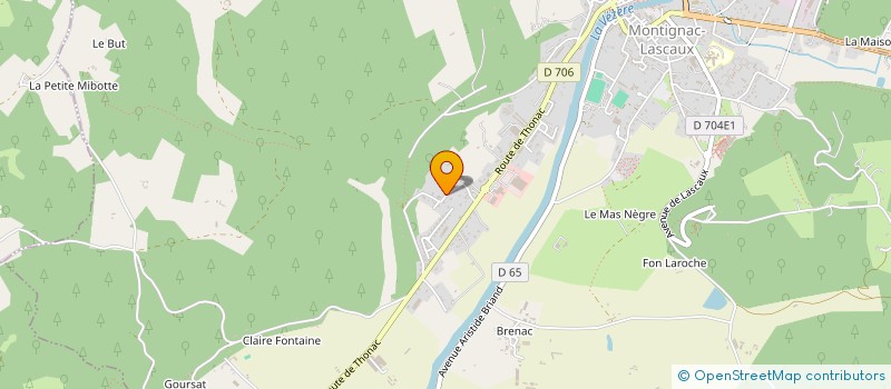 localisation de l'entreprise FOUR FOOD à MONTIGNAC-LASCAUX