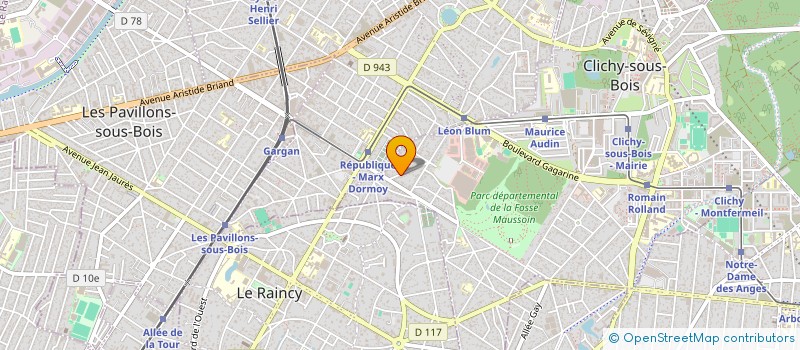 localisation de l'entreprise FOUR PARTNERS à CLICHY-SOUS-BOIS