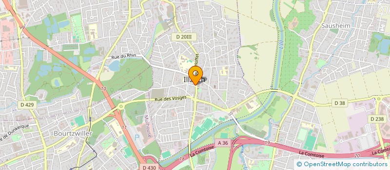 localisation de l'entreprise FOUR SEASONS  ILLZACH