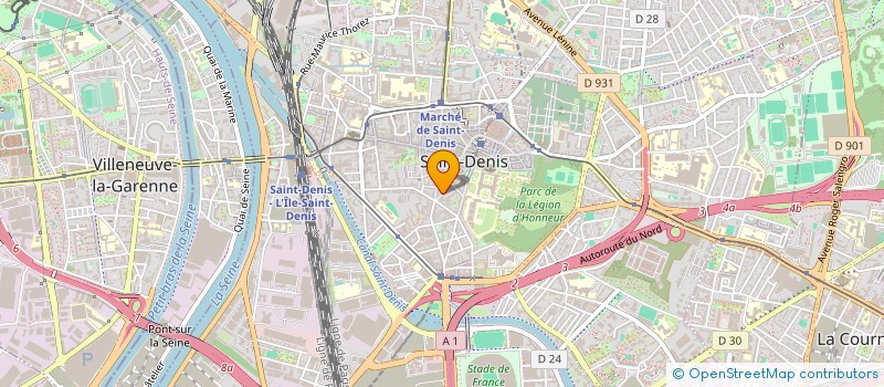 localisation de l'entreprise FOUR STAR PIZZA à SAINT-DENIS