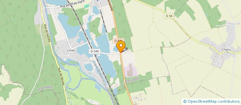 localisation de l'entreprise FOUR WORK NET  BREUILPONT