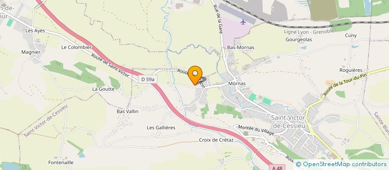 localisation de l'entreprise FOURABOIS.EU  SAINT-VICTOR-DE-CESSIEU