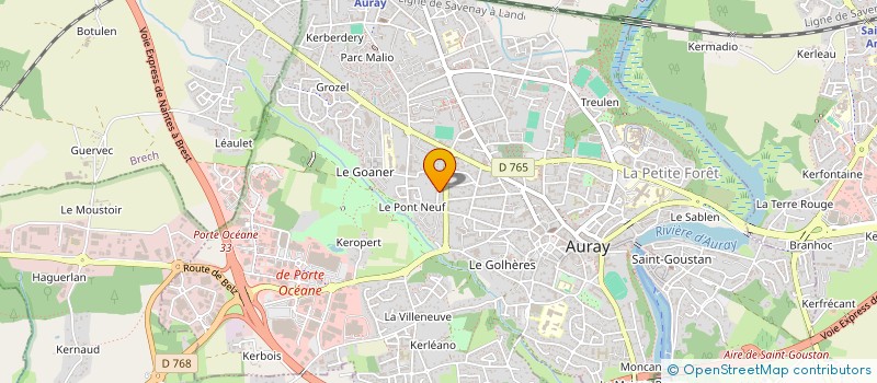 localisation de l'entreprise FOURAGE AURAY à AURAY