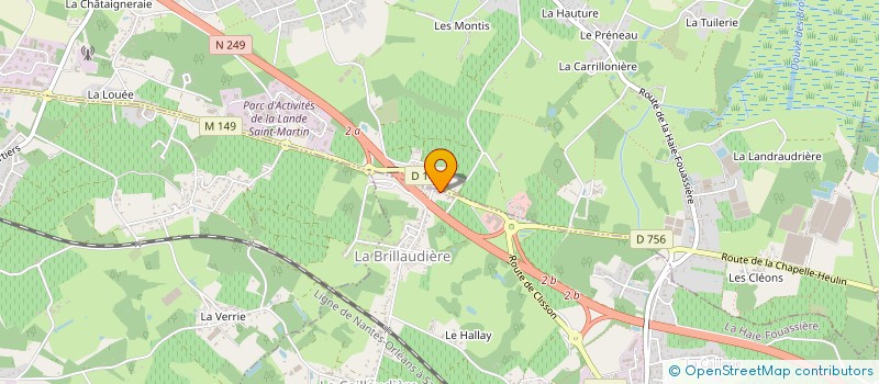localisation de l'entreprise FOURAGE - CTI à HAIE-FOUASSIERE (LA)