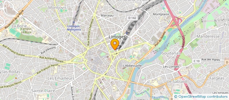 localisation de l'entreprise FOURASTIER à LIMOGES