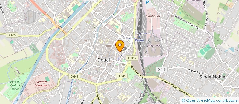 localisation de l'entreprise FOURBROS à DOUAI