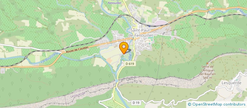 localisation de l'entreprise FOURC  SAINT-PAUL-DE-FENOUILLET