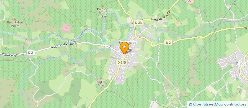 localisation de l'entreprise FOURC'ANIM  FOURQUES