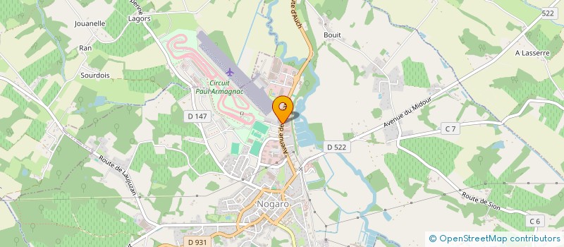 localisation de l'entreprise FOURCADE SAS à NOGARO