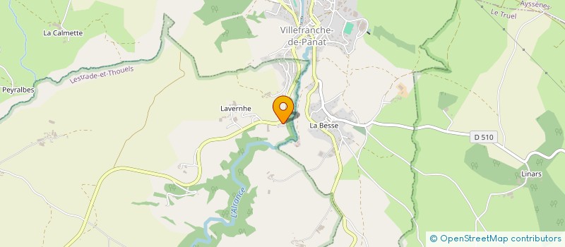 localisation de l'entreprise FOURCADIER ET FILS à LESTRADE-ET-THOUELS