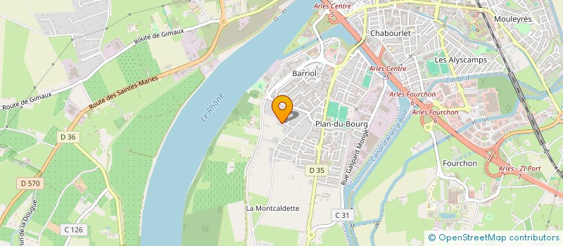 localisation de l'entreprise FOURCAM à ARLES