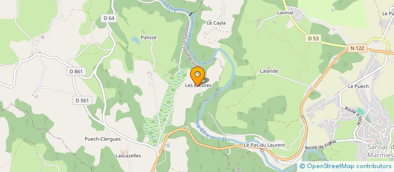 localisation de l'entreprise FOURCAULT C ET AGUADO R à SAINT-MAMET-LA-SALVETAT