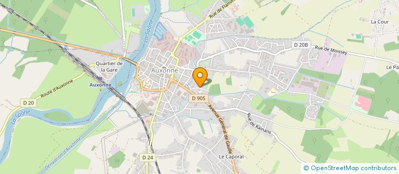 localisation de l'entreprise FOURCAULT WMB  AUXONNE