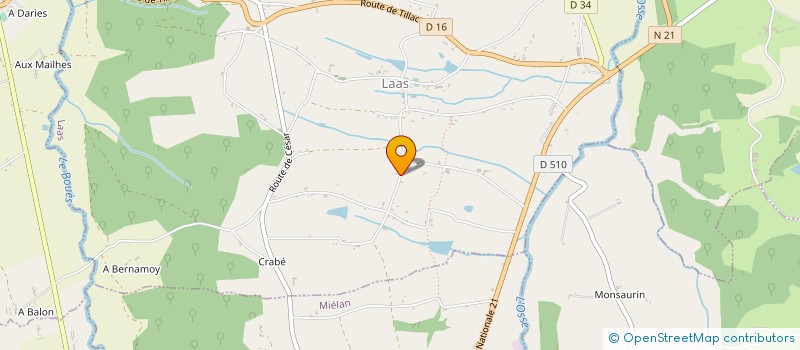 localisation de l'entreprise FOURCAUT DAVID  LAAS