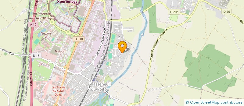 localisation de l'entreprise FOURCHAUD à CHASSENEUIL-DU-POITOU