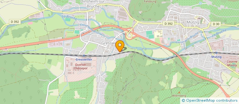 localisation de l'entreprise FOURCHAUME & MERLERIN  GRESSWILLER