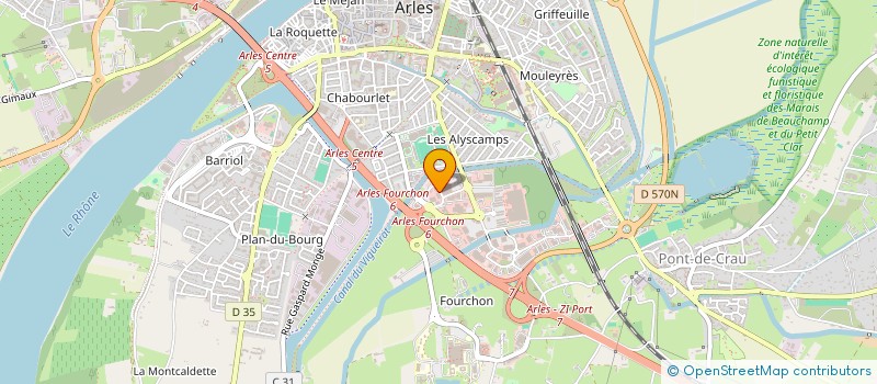 localisation de l'entreprise FOURCHON 13 à ARLES