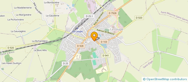 localisation de l'entreprise FOUREAU à LA LOUPE
