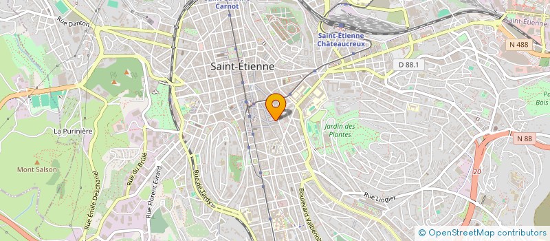 localisation de l'entreprise FOURETS JULIEN SOPHIE ANNE  SAINT-ETIENNE