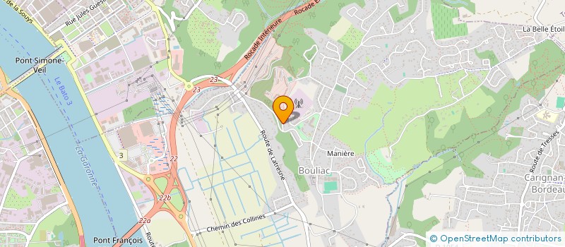 localisation de l'entreprise FOURGEAUD INVESTISSEMENTS  BOULIAC