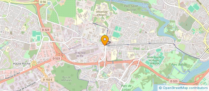 localisation de l'entreprise FOURLOINTAIN à ANGERS