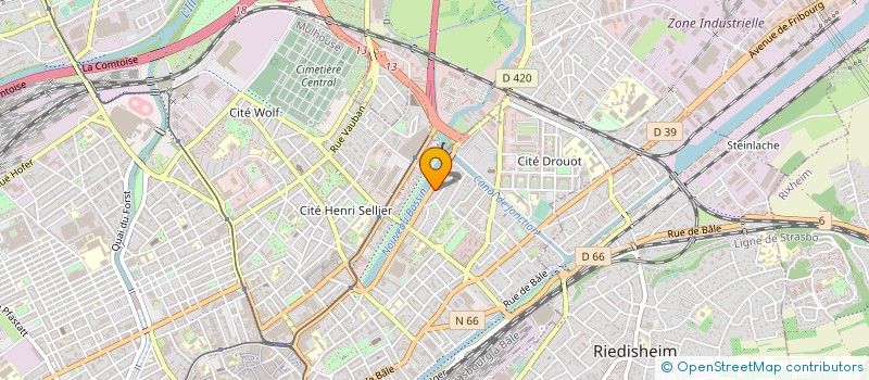 localisation de l'entreprise FOURMI'PRO  MULHOUSE