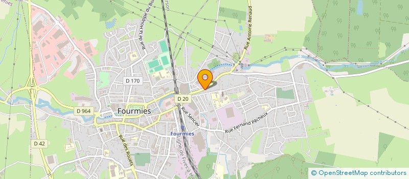 localisation de l'entreprise FOURMIES  FOURMIES