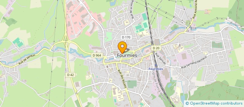 localisation de l'entreprise FOURMIES  FOURMIES