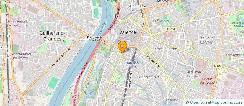 localisation de l'entreprise FOURMIL  VALENCE