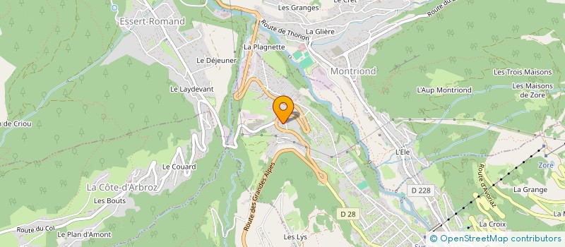 localisation de l'entreprise FOURMILIERE CHALETS à MORZINE