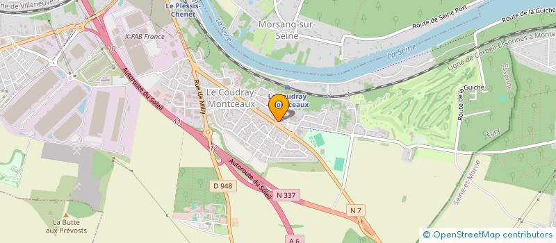 localisation de l'entreprise FOURN IMMO  LE COUDRAY-MONTCEAUX